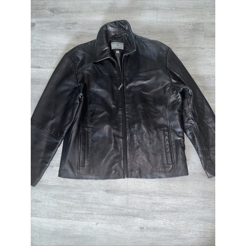 Boston Harbour Outdoorwear soft leather jacket, fully lined, Size Large